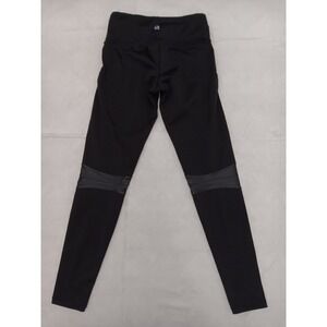 ST Strut This Black Moto Leggings Faux Leather Knee Patch High Waist Women Small